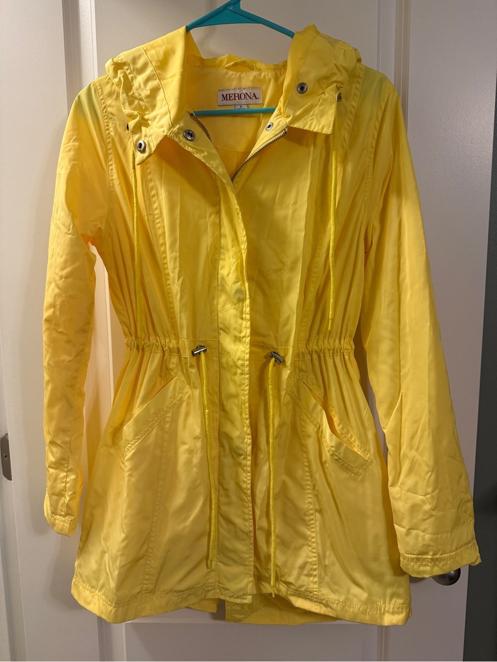 Merona Women's Yellow Hooded Jacket